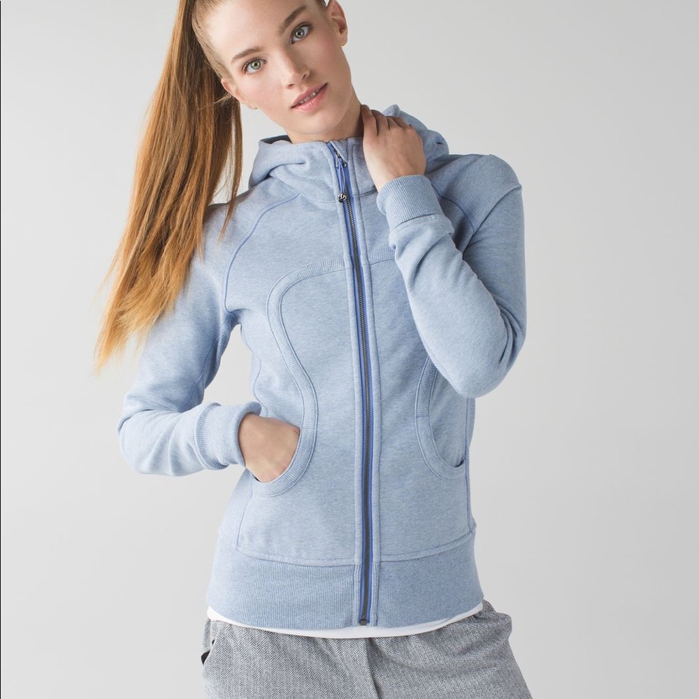 Lululemon Scuba Hoodie II - Heathered Lullaby - size 6